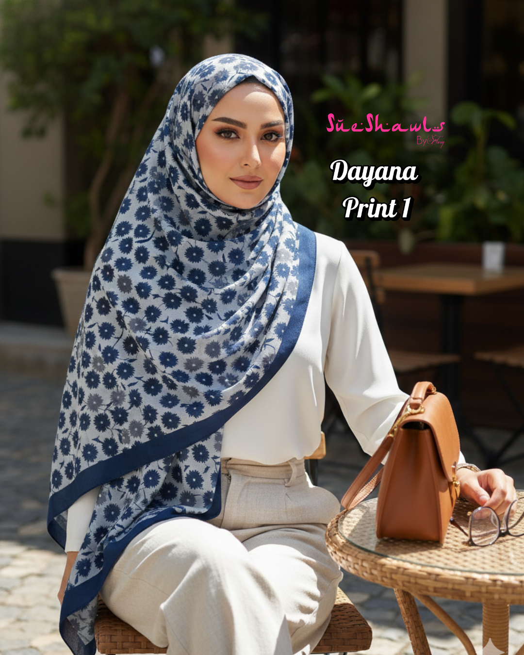 Dayana Printed 1.8M Shawl Premium Chiffon