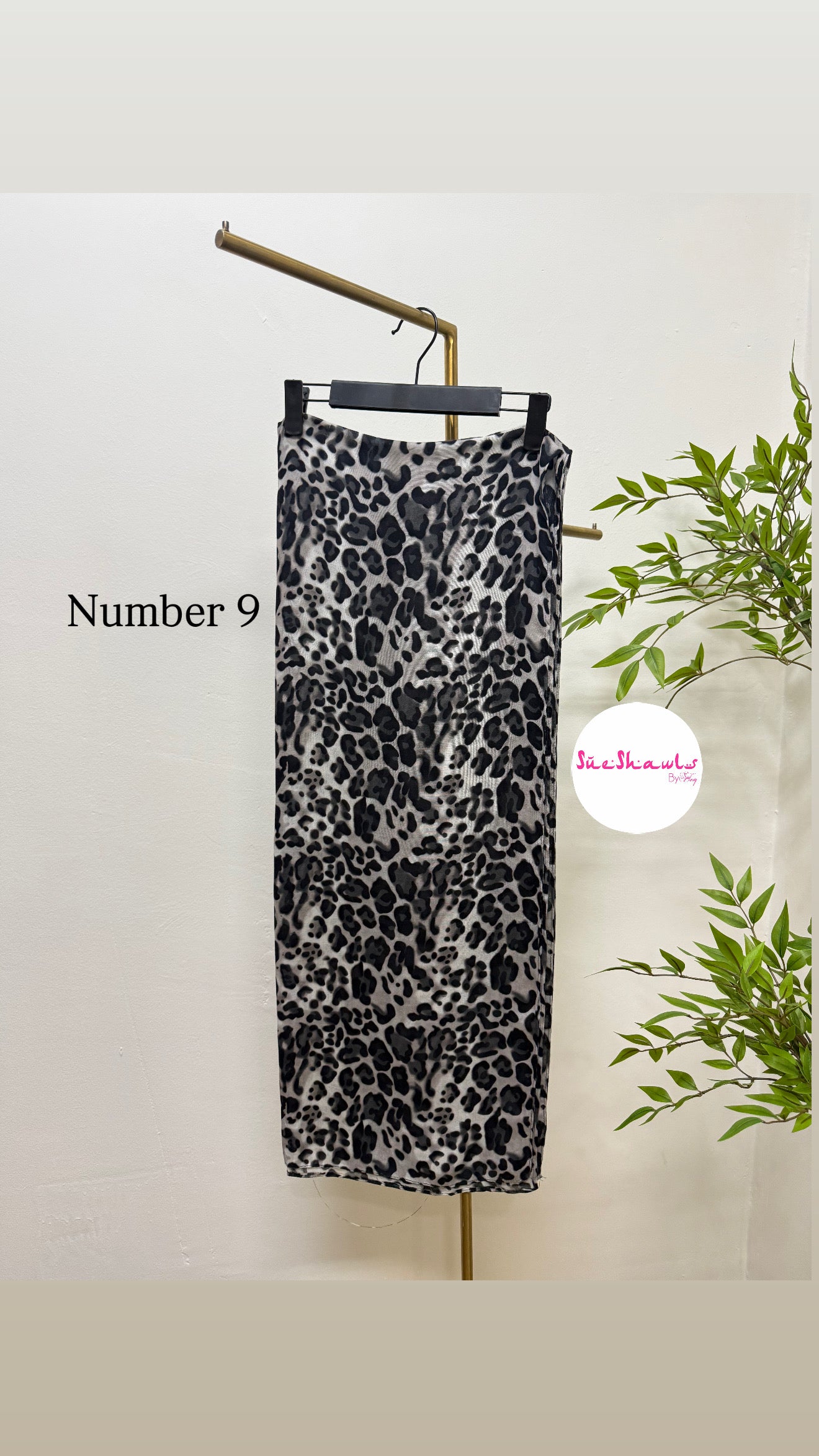 Sufya Leopard Print Modal Shawl