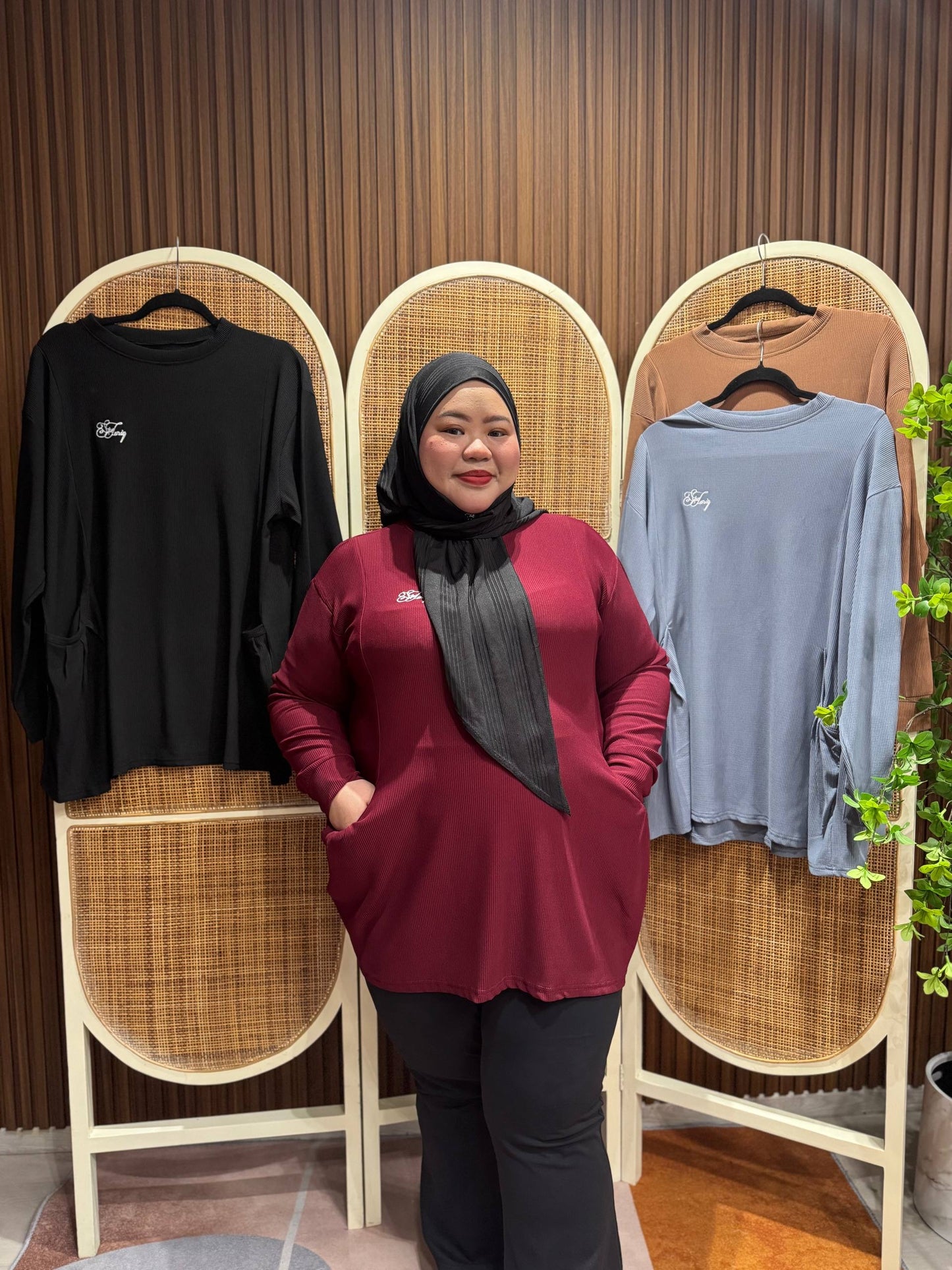 Sonia ribbed Waffle Casual Top