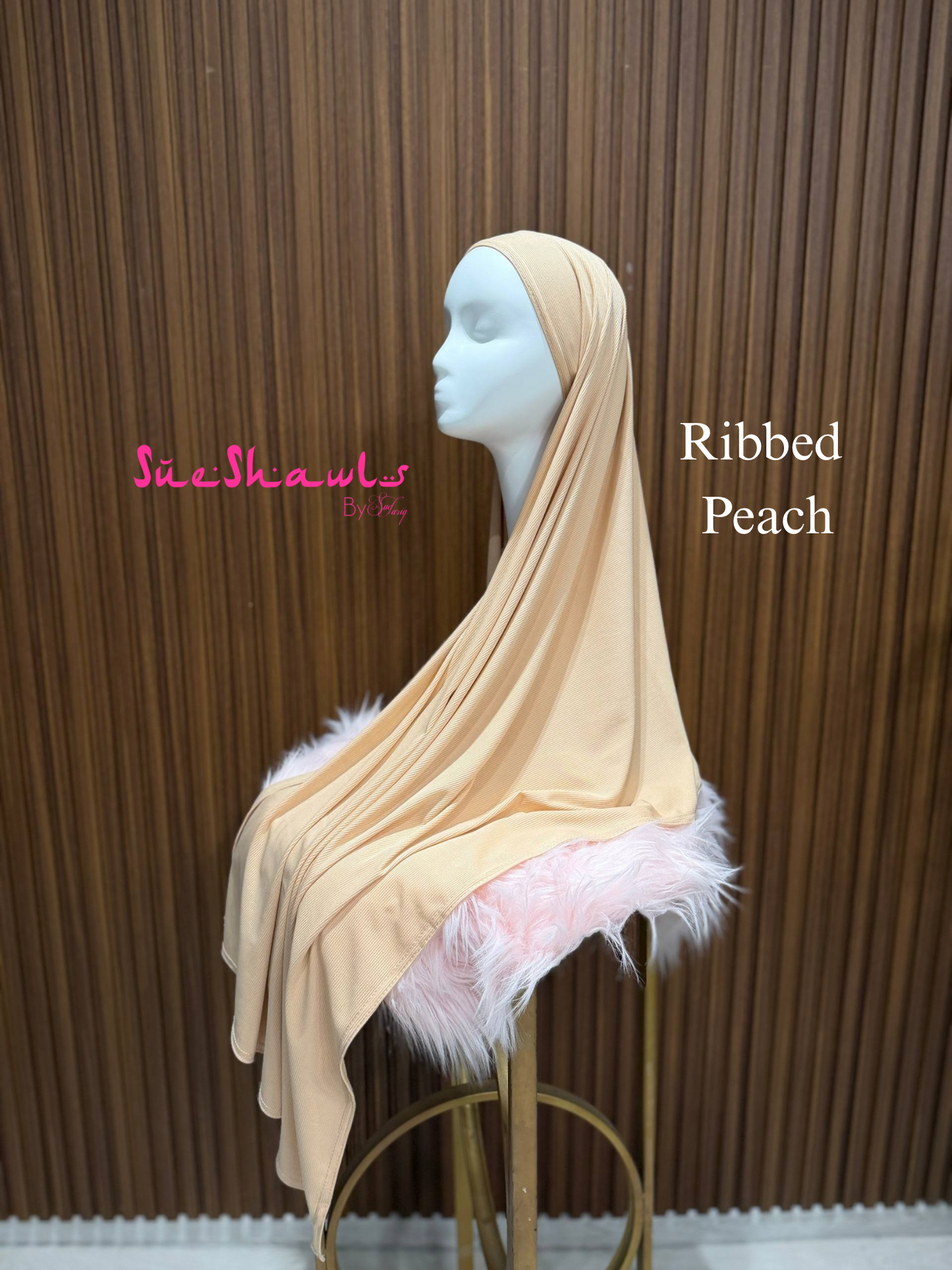 Plain Premium Ribbed Shawl