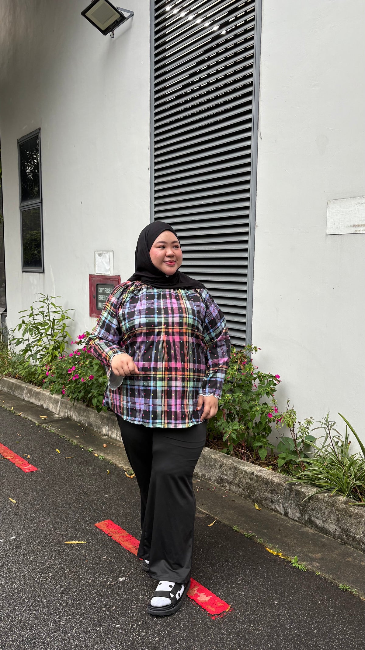 Beverly Printed Raglan Top