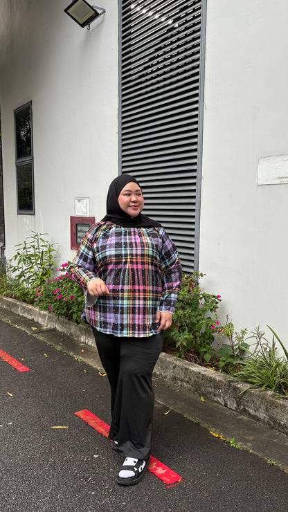 Beverly Printed Raglan Top