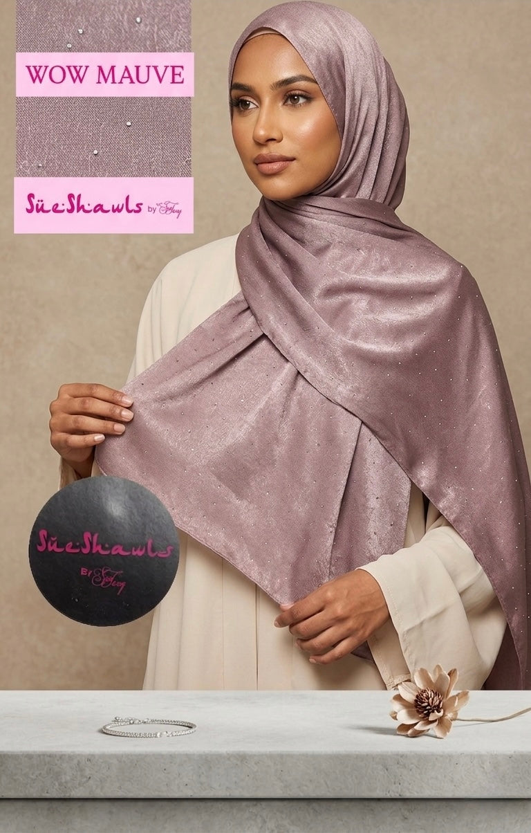 Wow shimmer shawl with small bling