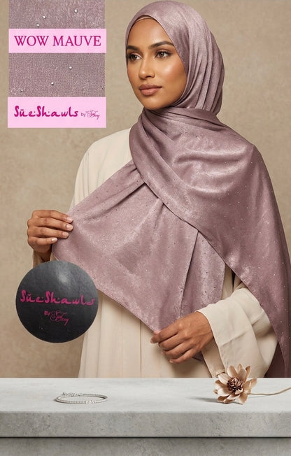 Wow shimmer shawl with small bling