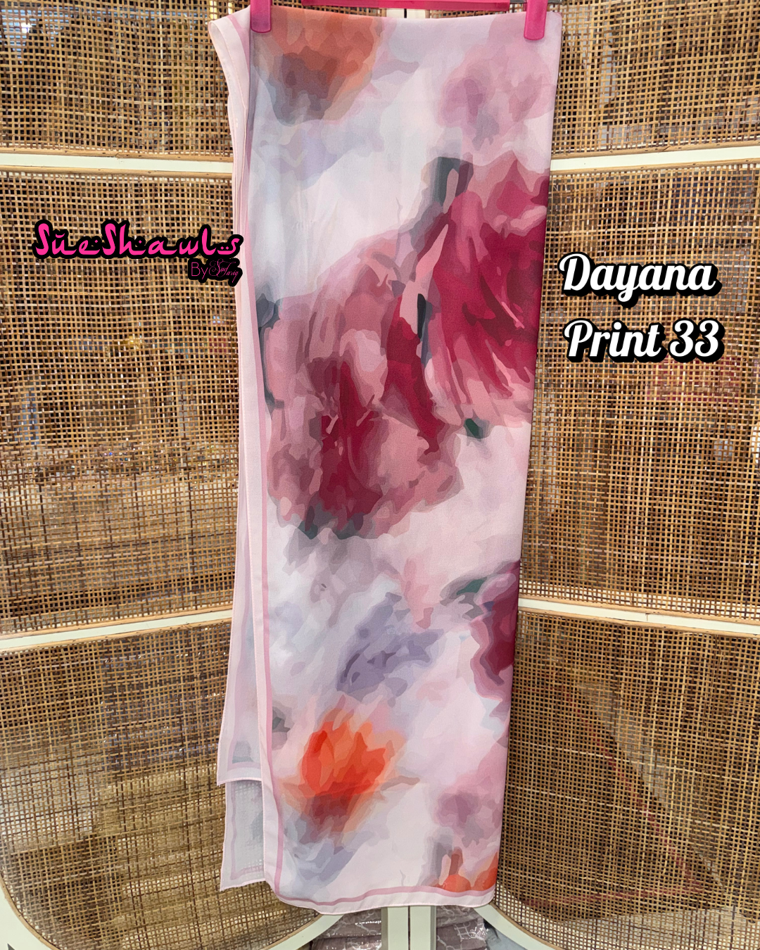 Dayana Printed 1.8M Shawl Premium Chiffon