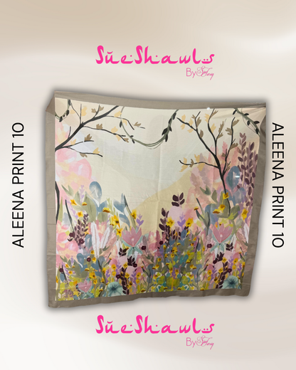 Aleena Premium cotton viole Printed Bawal