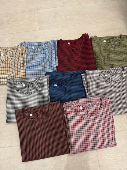 Fiora Opah Checkered Front Pocket