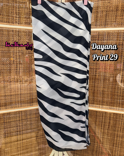 Dayana Printed 1.8M Shawl Premium Chiffon