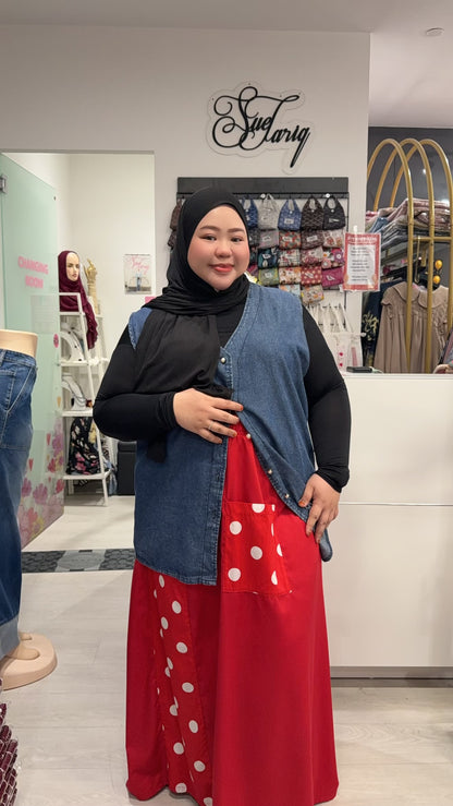 Hyuna Denim Sleeveless Vest Plus Size