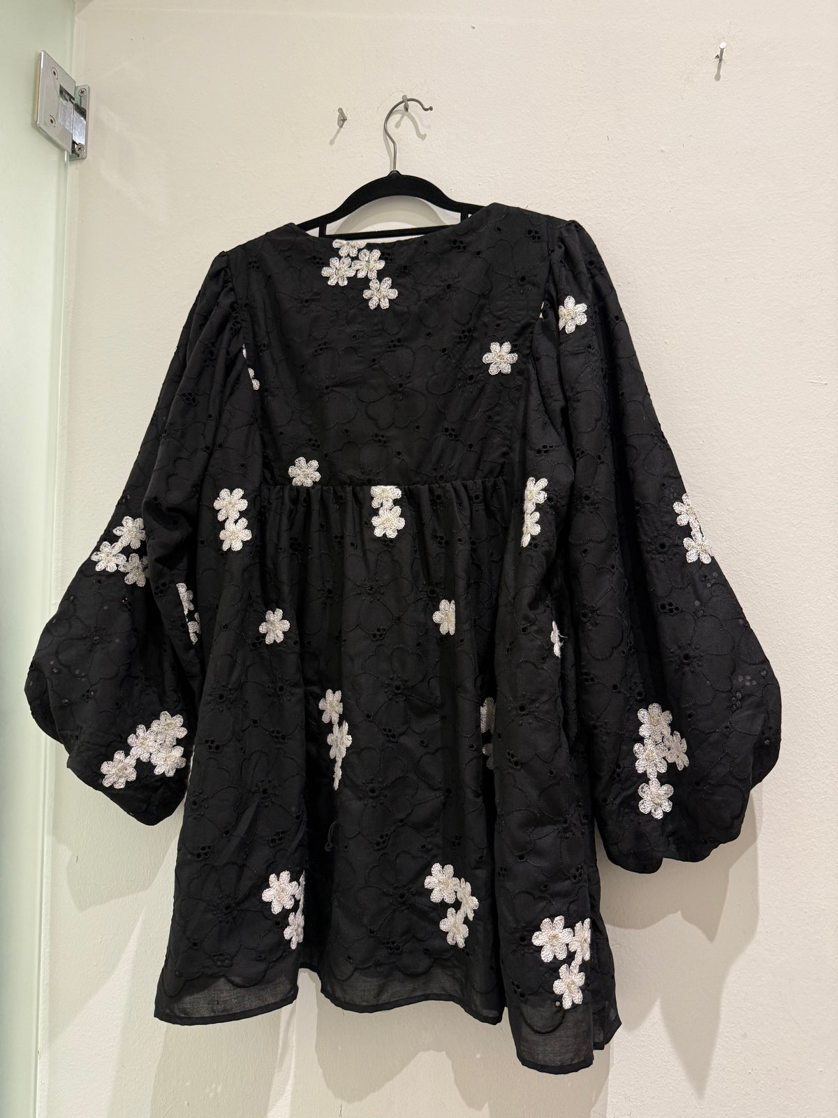 Zelora Cotton Eyelet Babydoll Top