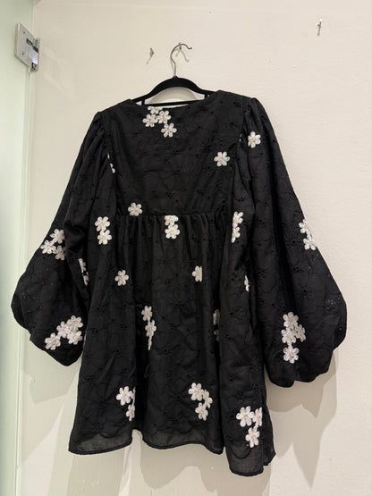 Zelora Cotton Eyelet Babydoll Top