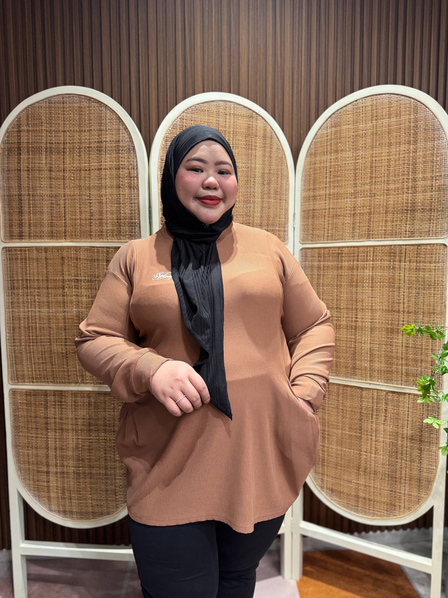 Sonia ribbed Waffle Casual Top