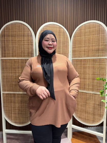 Sonia ribbed Waffle Casual Top