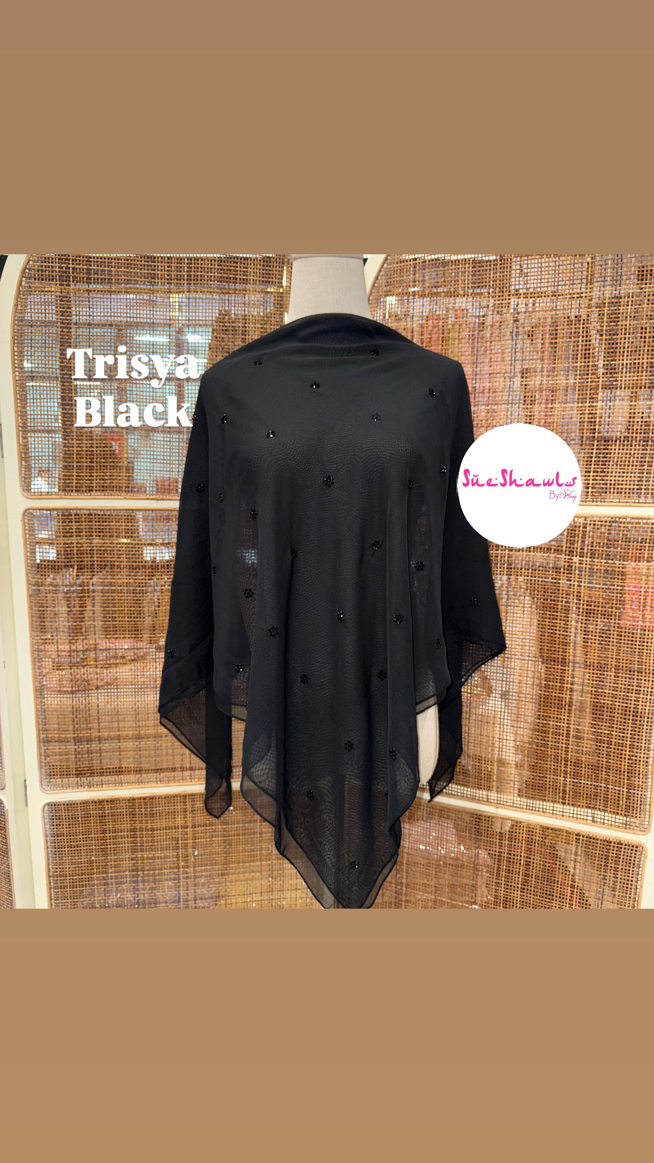 Trisya Bawal Bling Snowflake Cotton Viole