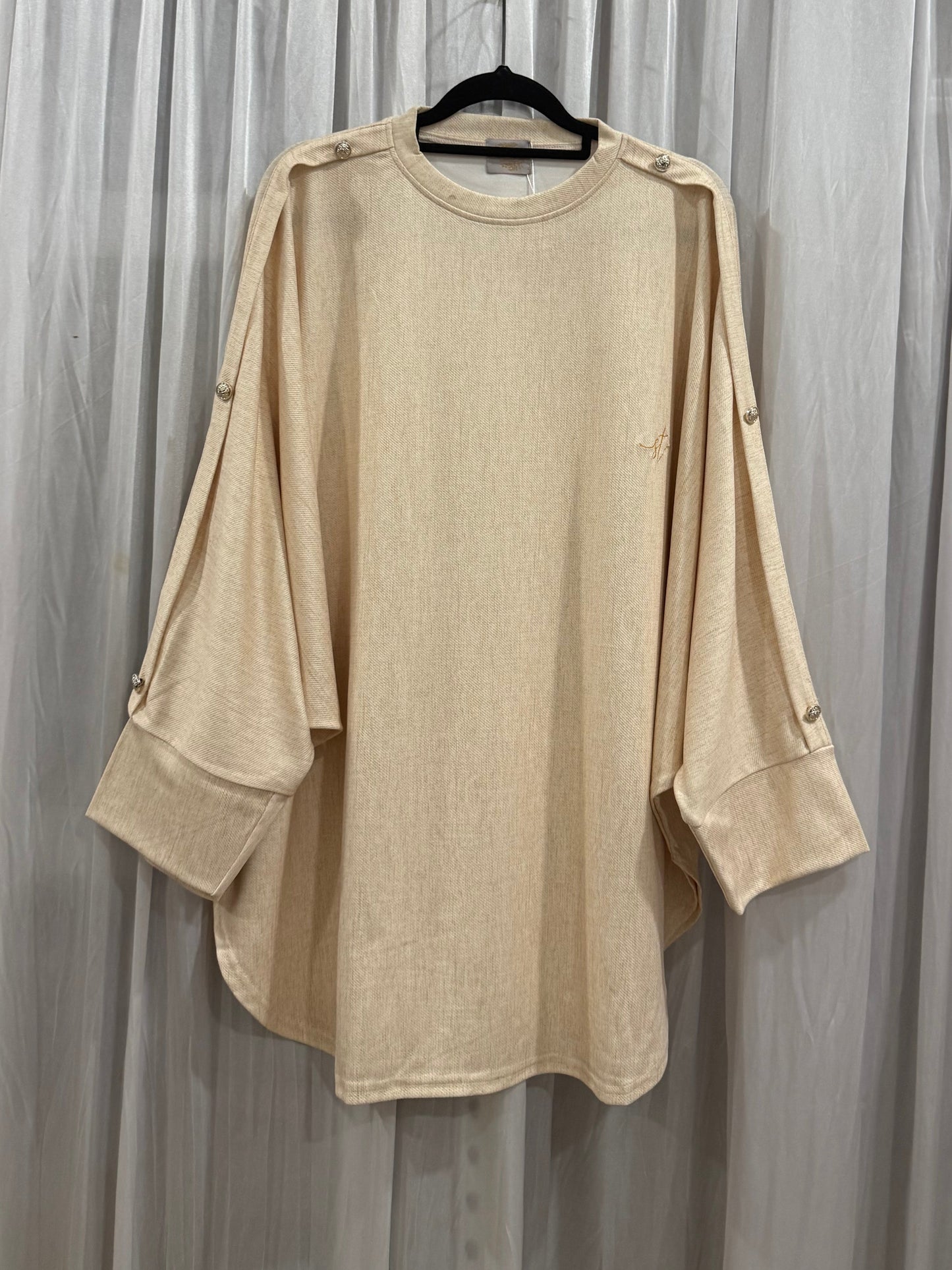 Irene Batwing With Side Buttons