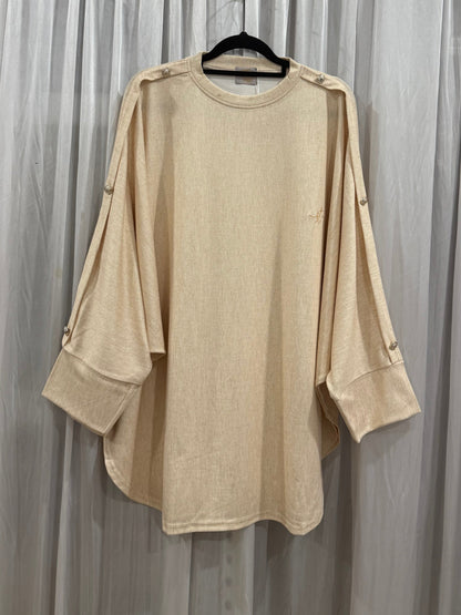 Irene Batwing With Side Buttons