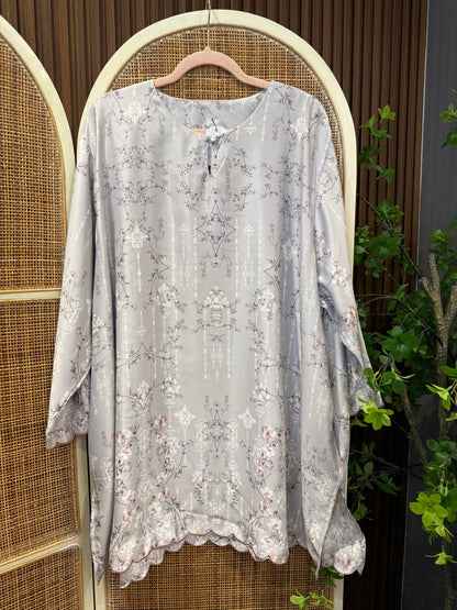 Haura Printed Satin Tunic