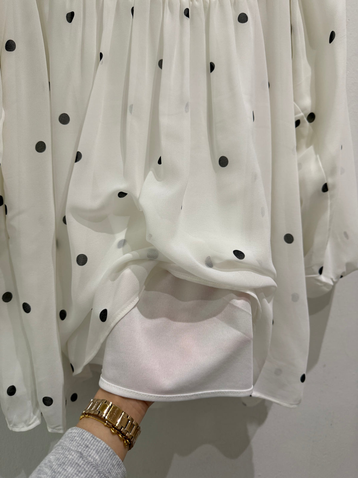 Octivia Polka Dot Babydoll Top