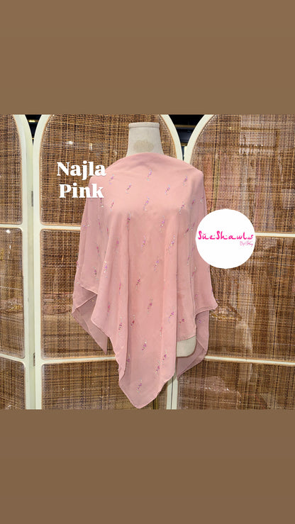 Najla Bawal Bling Wave Cotton Viole