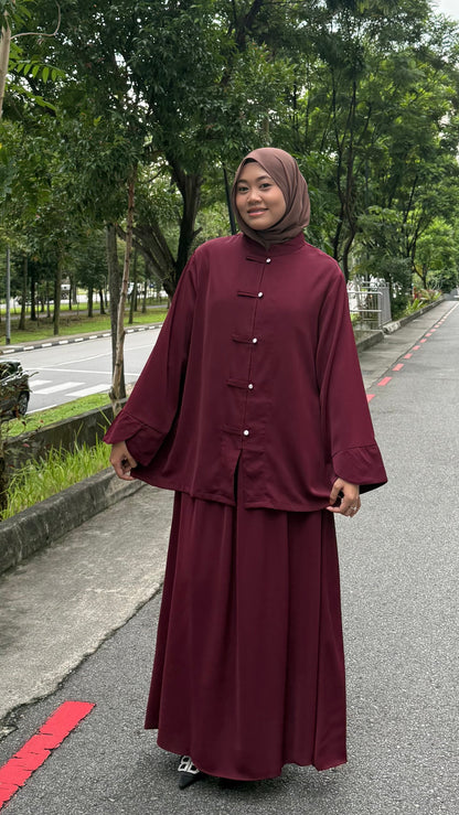 Yumi Cheongsam Barbara Silk Skirt Set