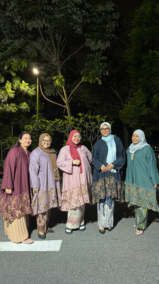 Azura Kebaya Top With Lace