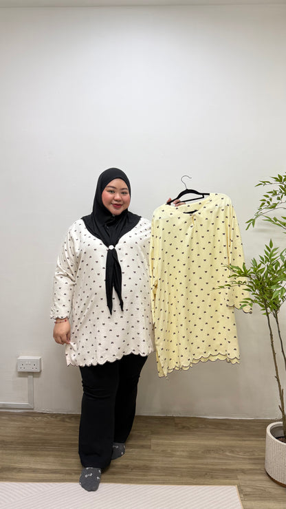 Nur Ribbon Tunic Baby Curduroy