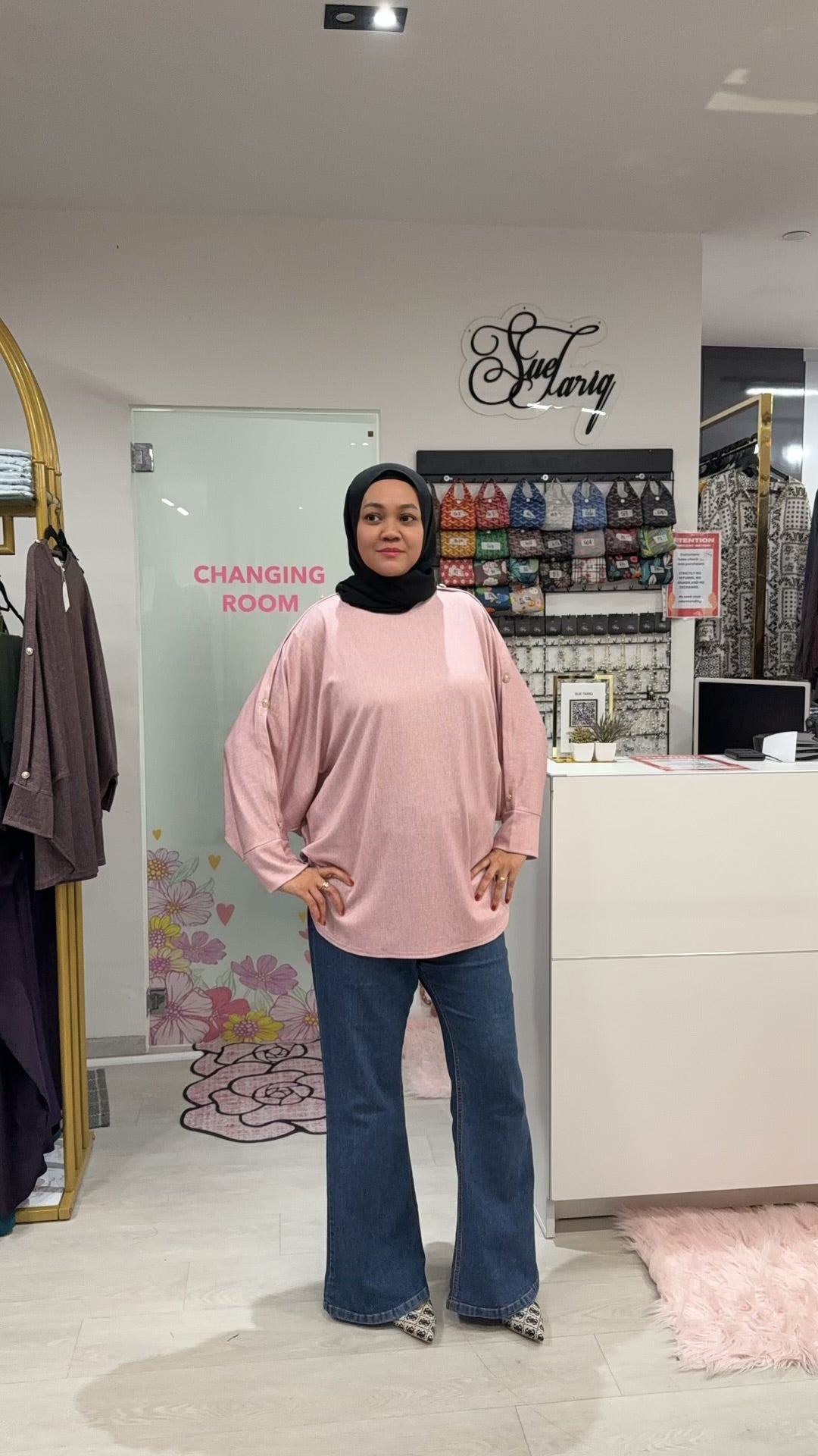 Irene Batwing With Side Buttons