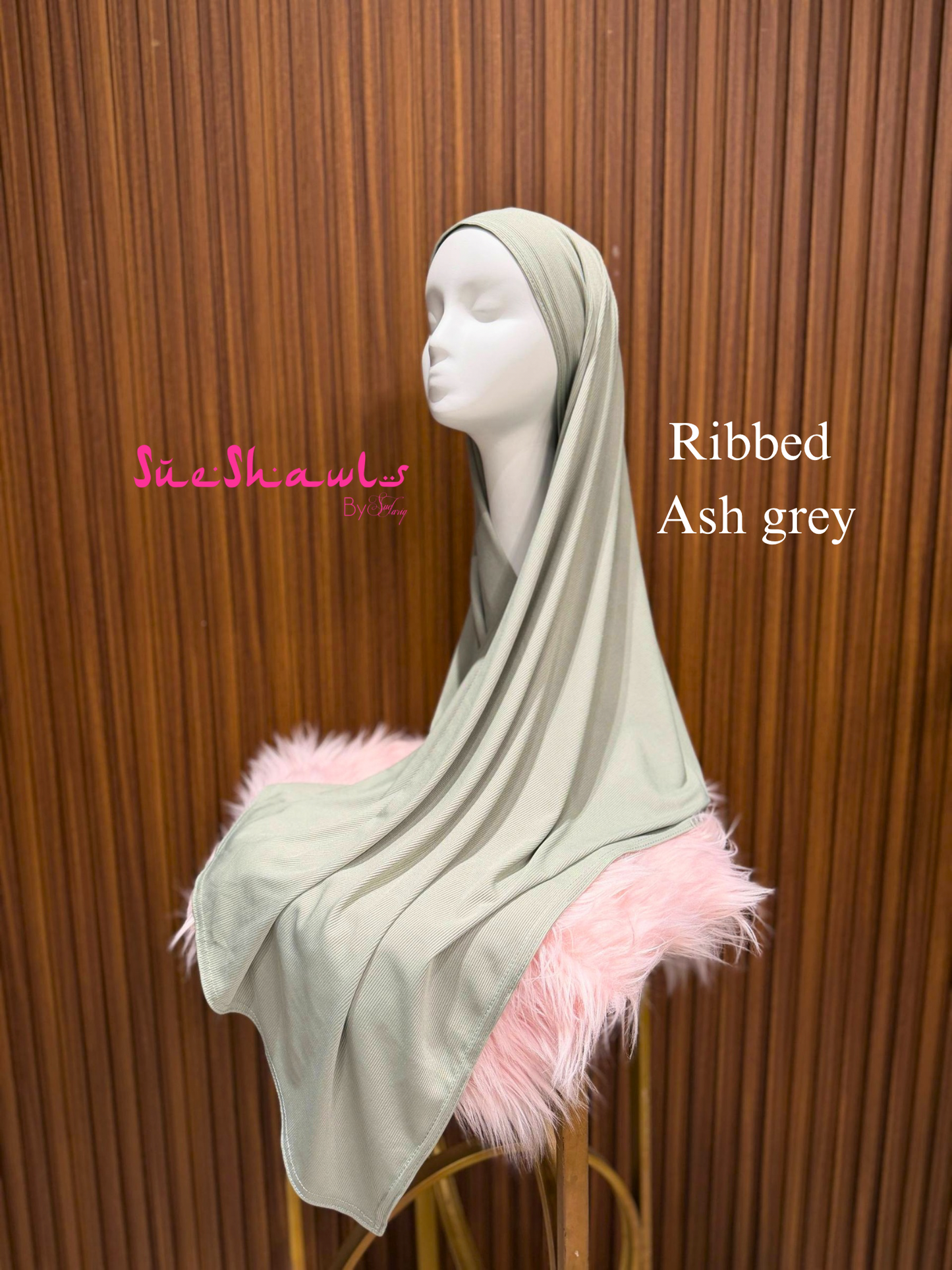 Plain Premium Ribbed Shawl