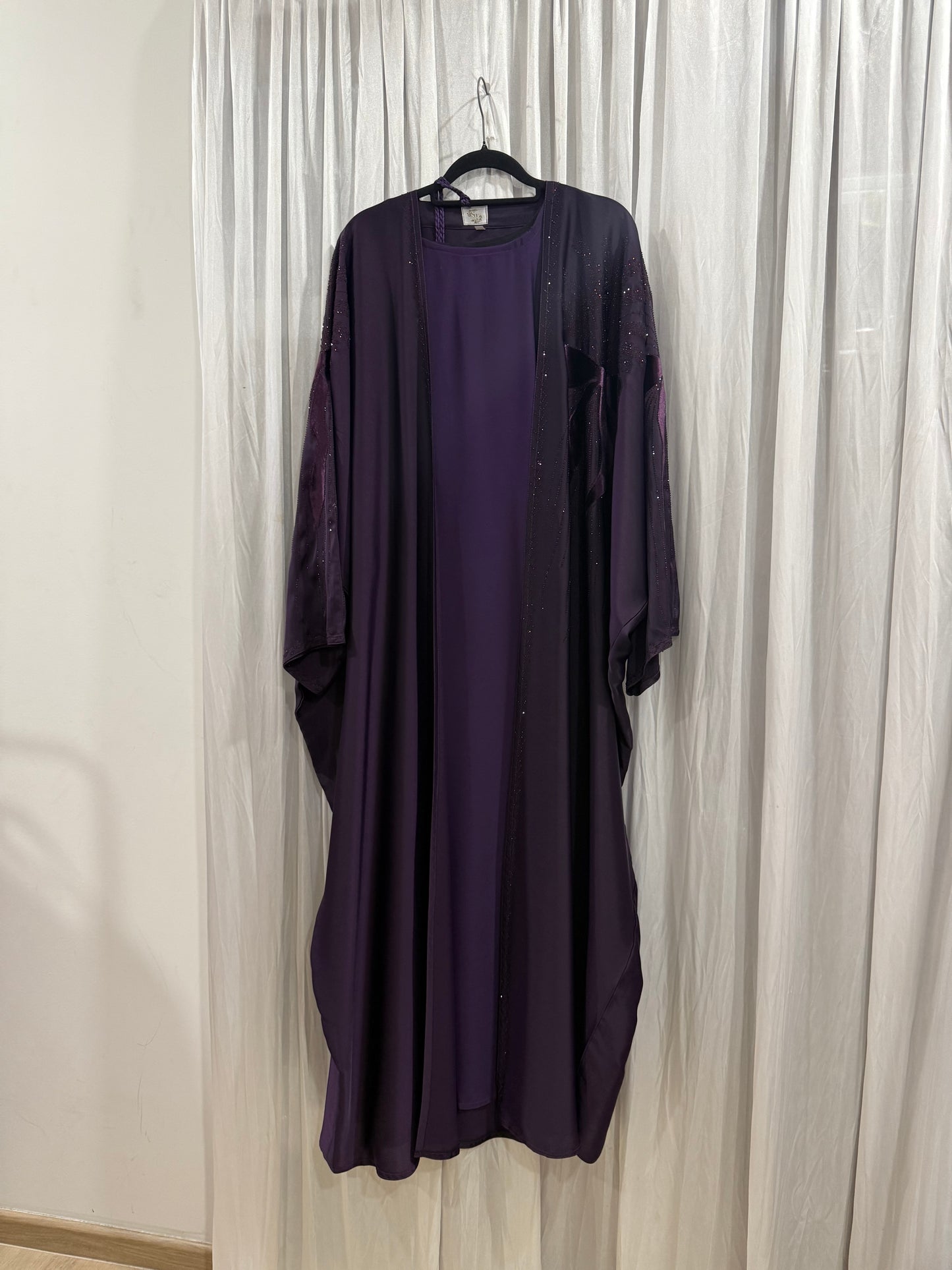 Abaya 2 piece Ribbon Fatin