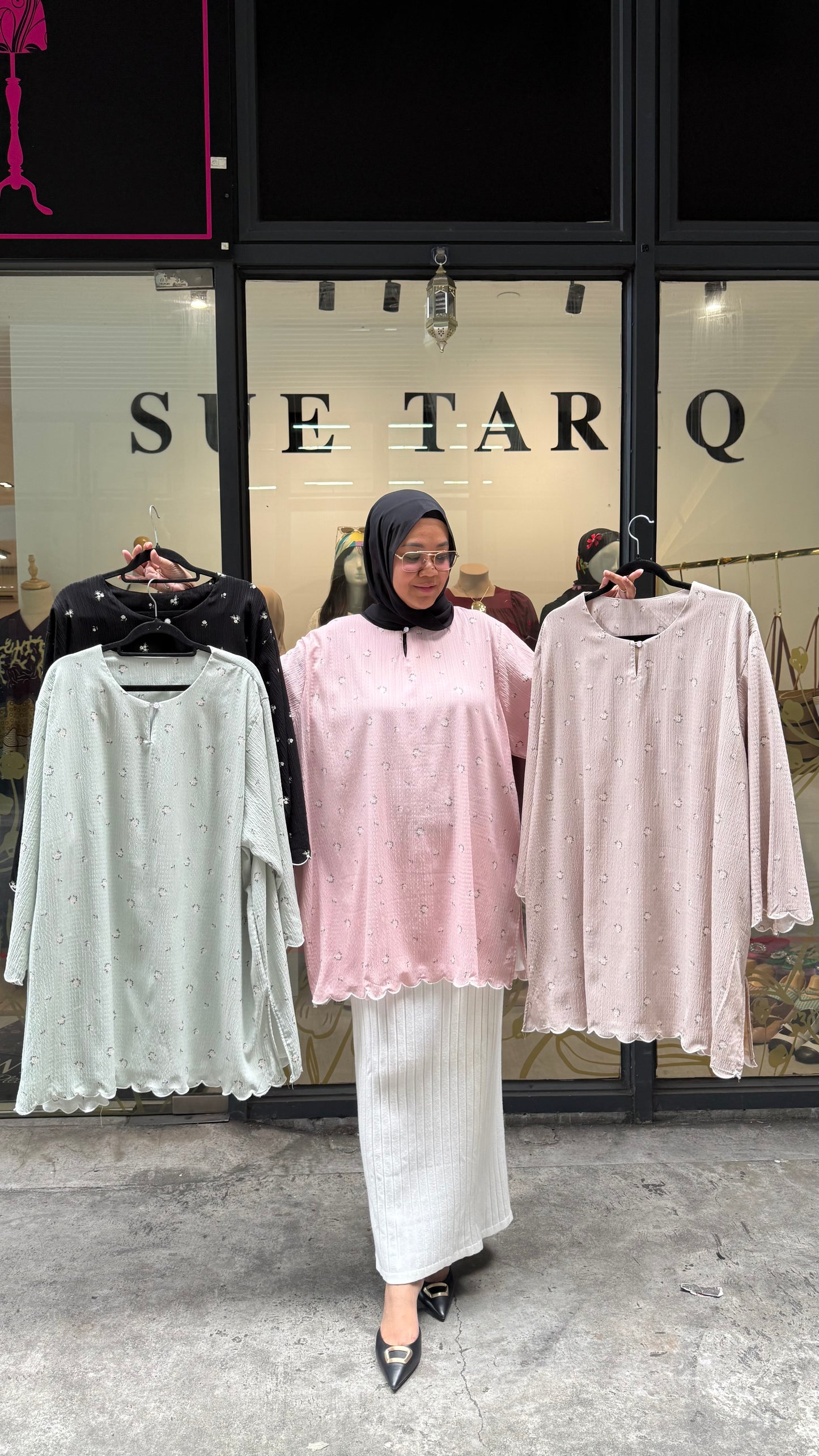 Naomi Printed Tunic Premium Crinkled