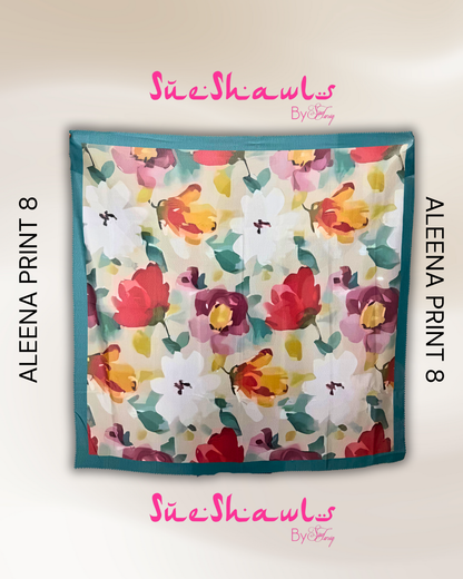 Aleena Premium cotton viole Printed Bawal