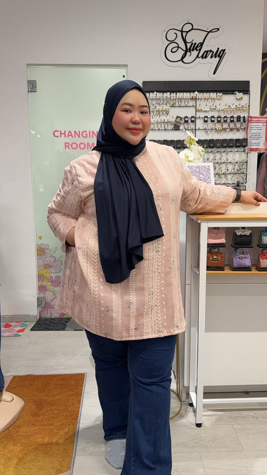 Sopan Embroided Tunic and Printed Flowers