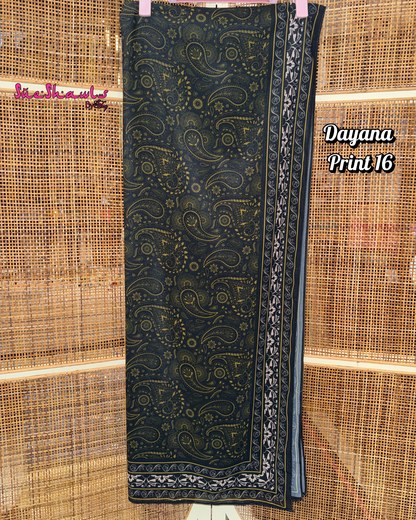 Dayana Printed 1.8M Shawl Premium Chiffon