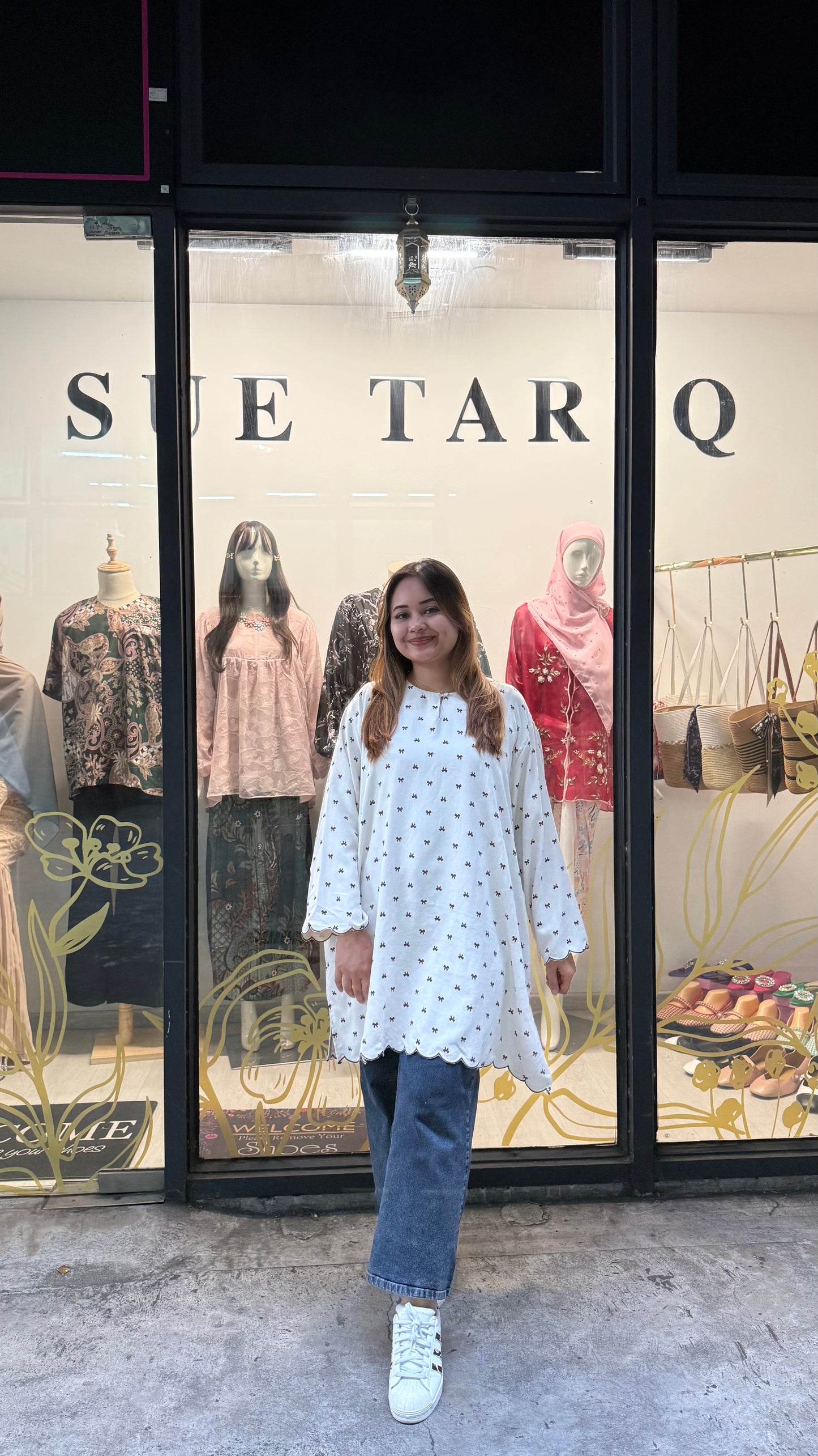 Nur Ribbon Tunic Baby Curduroy