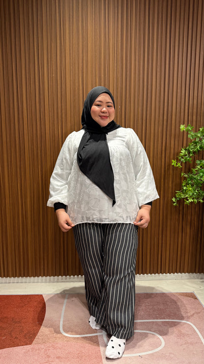 Shakilah Babydoll Batwing Cotton Embossed