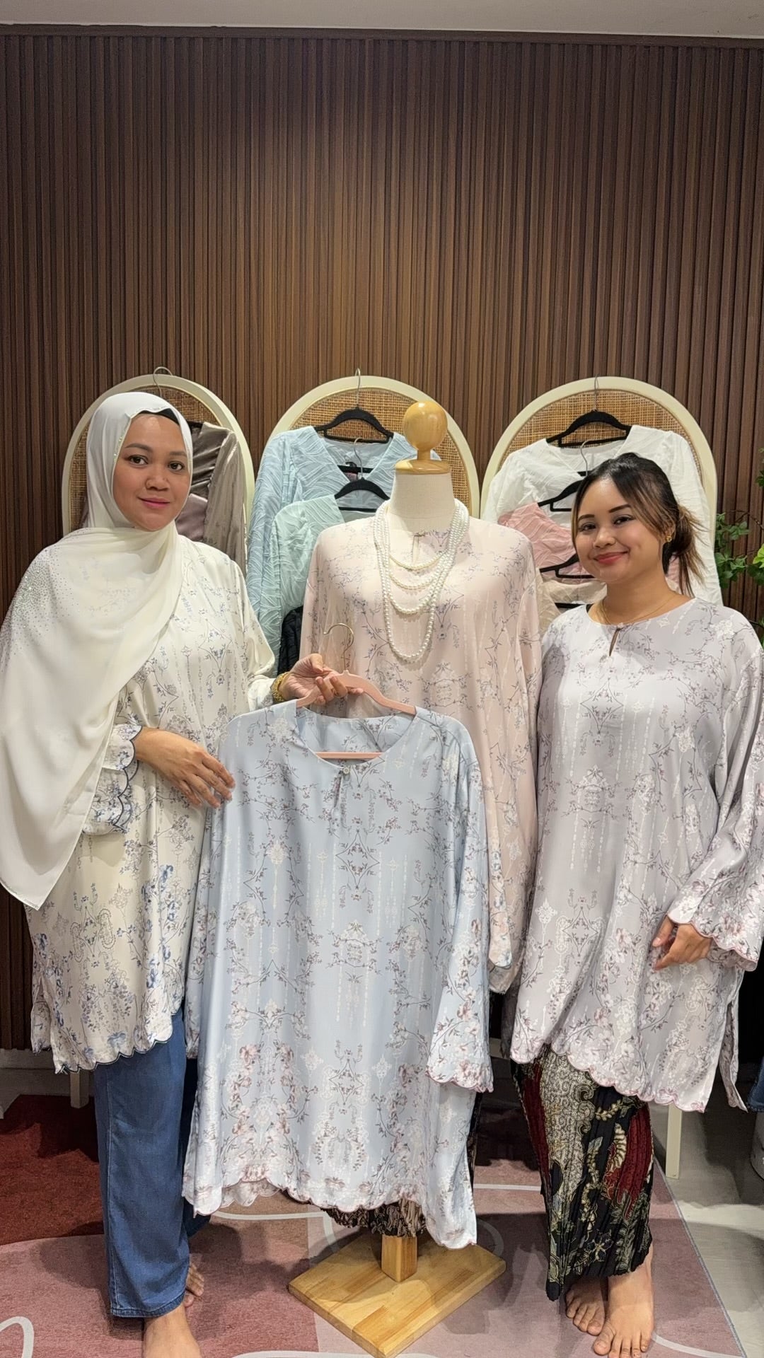 Haura Printed Satin Tunic