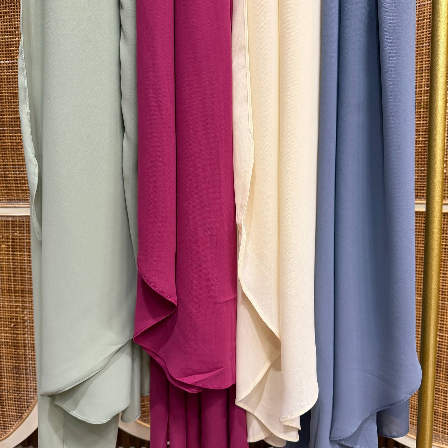 Plain Curve Shawls Premium Diamond Chiffon
