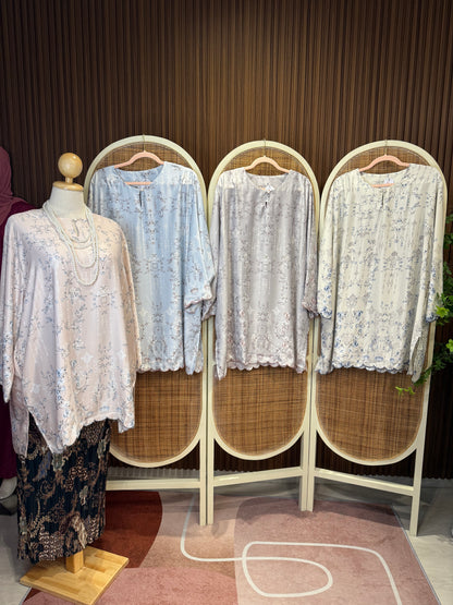 Haura Printed Satin Tunic