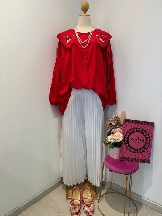Polly pleated pants