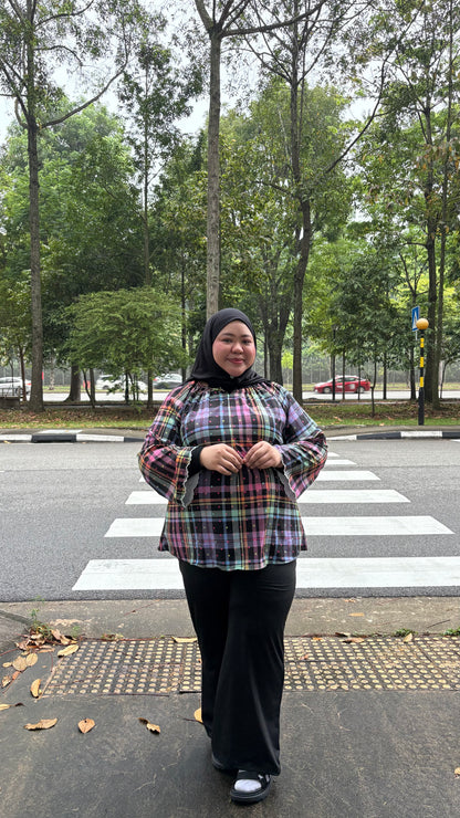 Beverly Printed Raglan Top