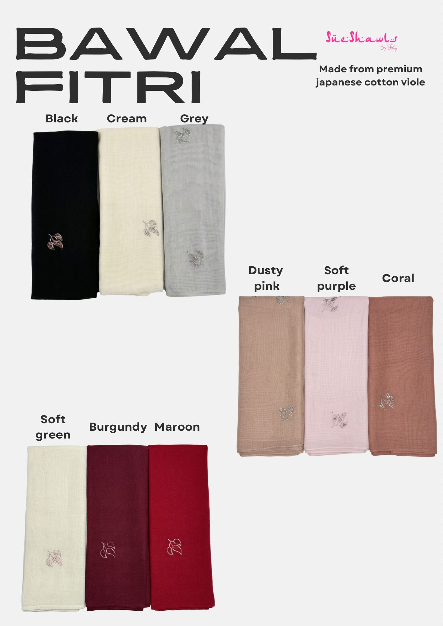 Fitri Bawal Bling Leaf Design