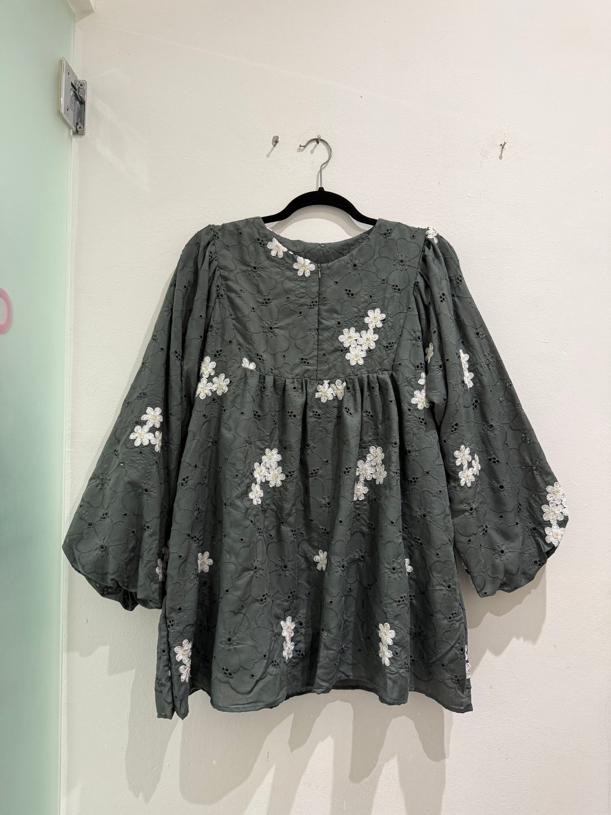 Zelora Cotton Eyelet Babydoll Top