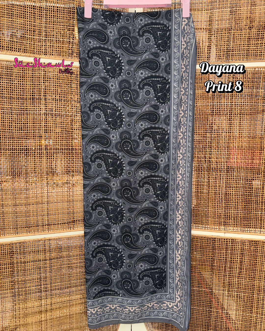 Dayana Printed 1.8M Shawl Premium Chiffon