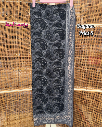 Dayana Printed 1.8M Shawl Premium Chiffon