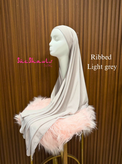 Plain Premium Ribbed Shawl