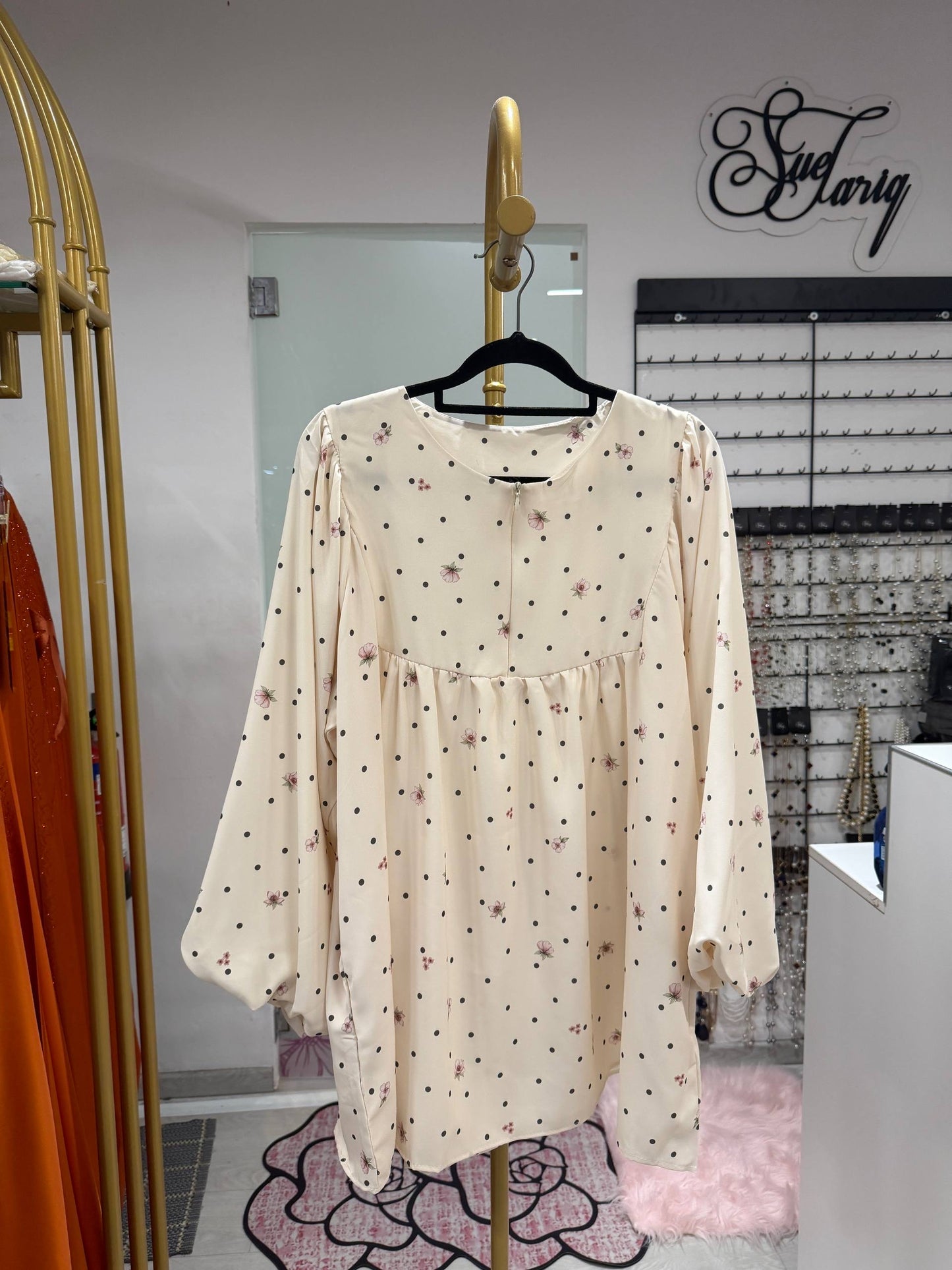 Jazlina Babydoll Printed Top