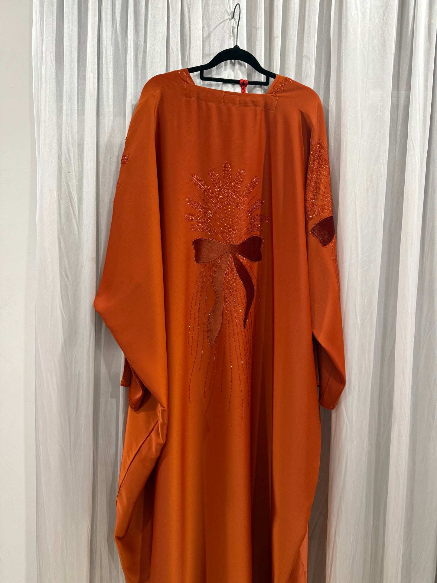 Abaya 2 piece Ribbon Fatin
