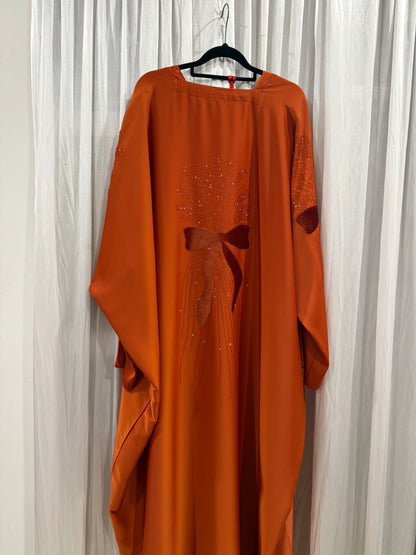 Abaya 2 piece Ribbon Fatin