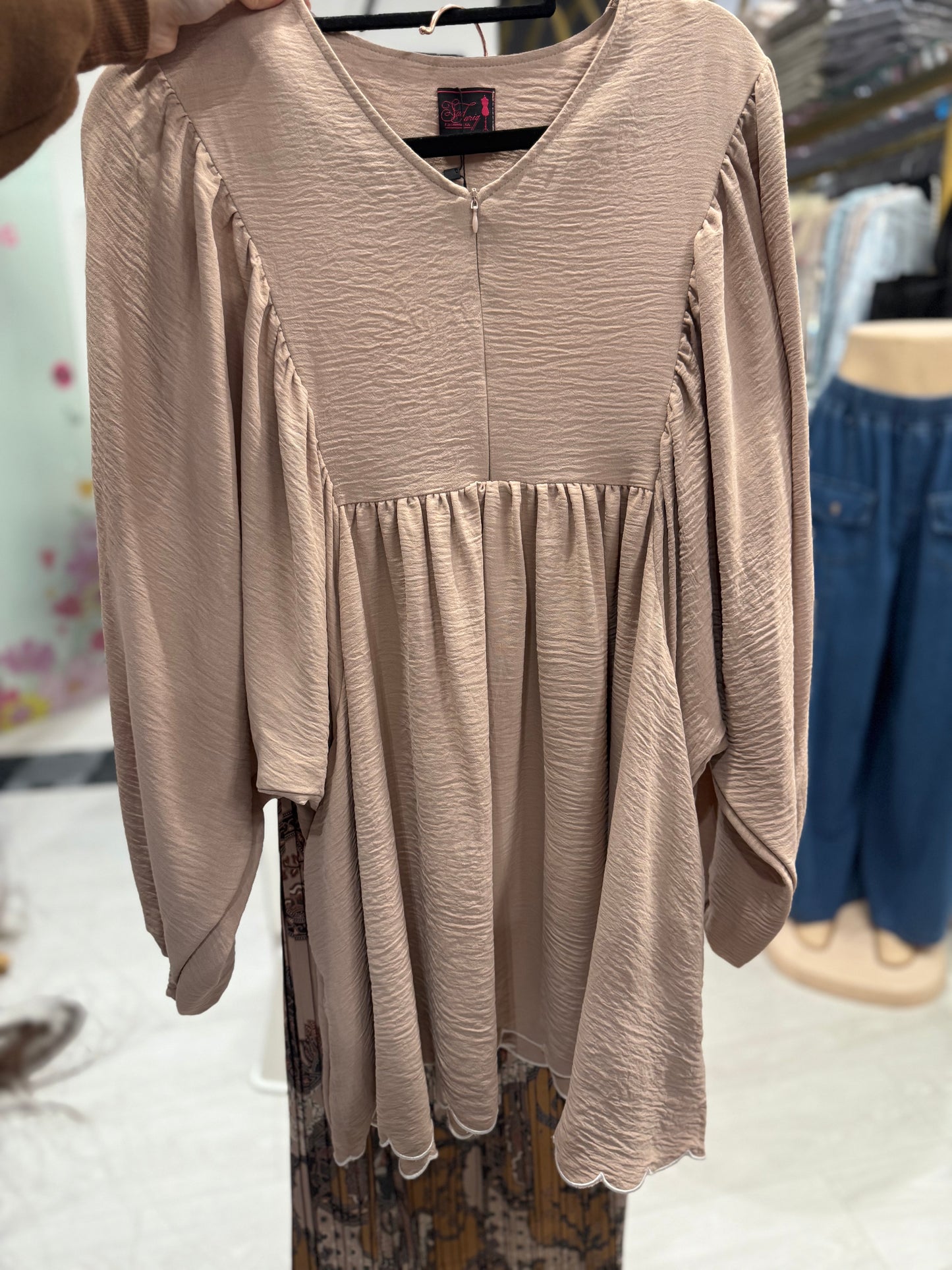 Aluna batwing Babydoll Crinkled