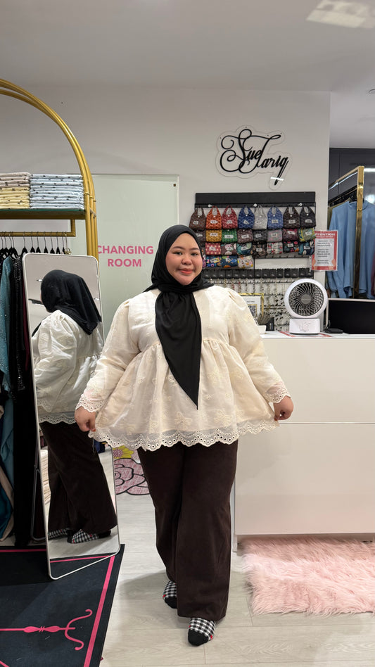 Maisara Babydoll Top Plus Size